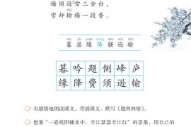 雪梅第35页内容---【人教版】部编版4年级语文上册