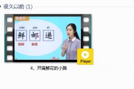 部编人教版2年级语文下-课文:【4、开满鲜花的小路】视频网课内容