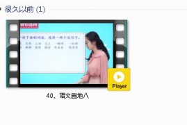 部编人教版2年级语文下-课文:【40、语文园地八】视频网课内容