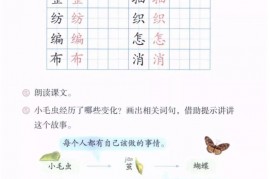 二年级语文【下册】22_0小毛虫96第98页 全文内容【人教版】