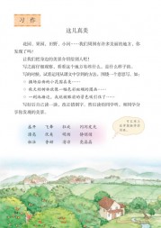 部编版3年级语文上册课文:习作__这儿真美：第84页内容;